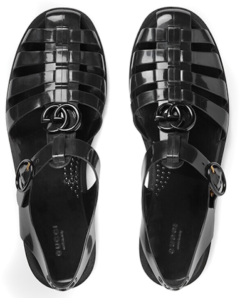 Gucci GG 渔夫凉鞋 '黑' 674132-JFM00-1000 Lookbook Gucci GG 渔夫凉鞋 '黑' 674132-JFM00-1000