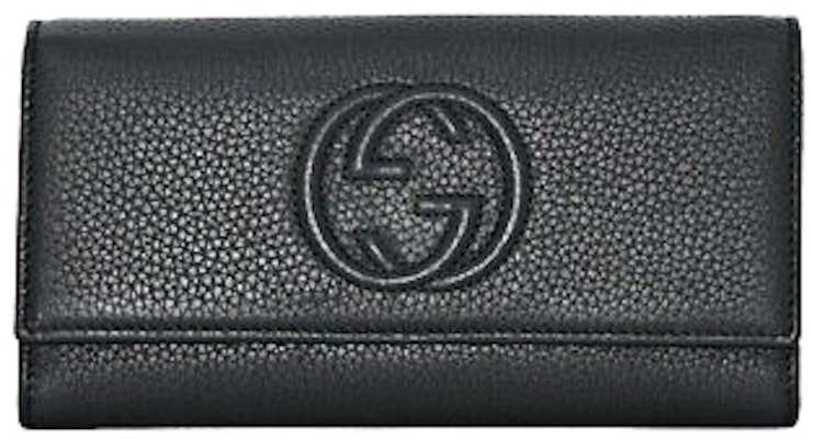 Gucci GG Flap Long Wallet Large Black Buy Gucci GG Flap Long Wallet Large Black