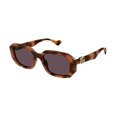 Gucci GG Generation Rectangle Sunglasses Orange/Violet (GG1535S-005)
