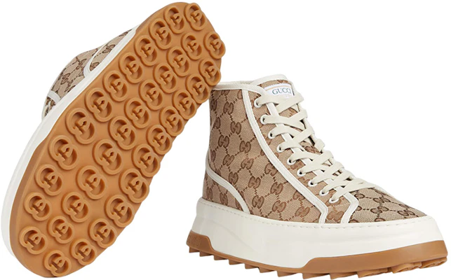 Gucci GG High ''Beige'' Scarpe 745999-20Q20-9745 Details for Gucci GG High ''Beige'' Scarpe 745999-20Q20-9745