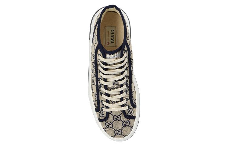 Shop Gucci GG Sneaker Tinggi 'Beige Biru' 745999-FABZZ-4043