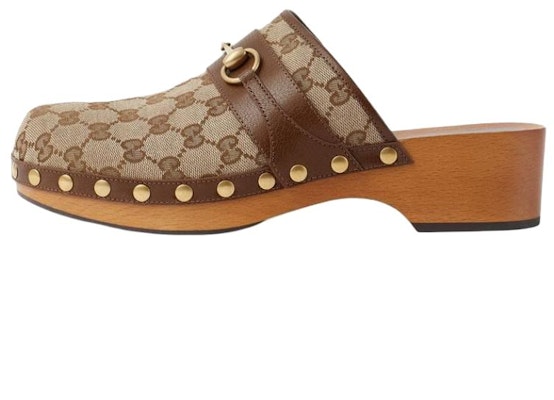 Sandal Gucci GG Horsebit 'Kulit Kanvas Ebony' 699187-KY950-9765 Buy Sandal Gucci GG Horsebit 'Kulit Kanvas Ebony' 699187-KY950-9765