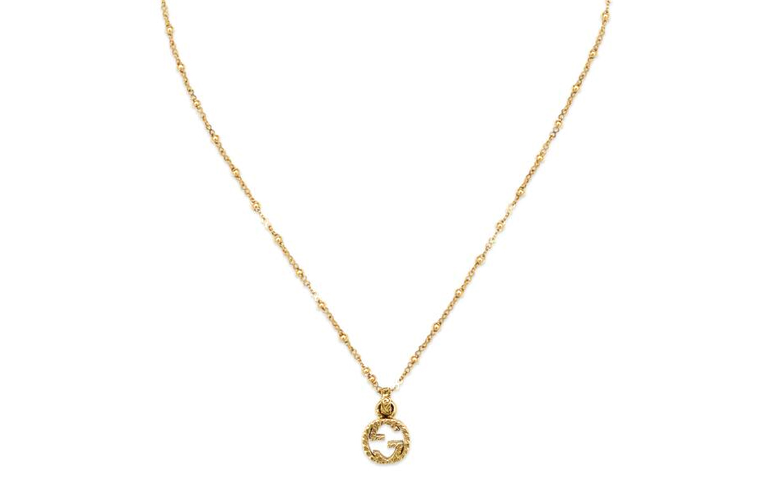 GUCCI GG Interlocking Necklace Unisex Gold. 603619-J8500-8000 圖 3