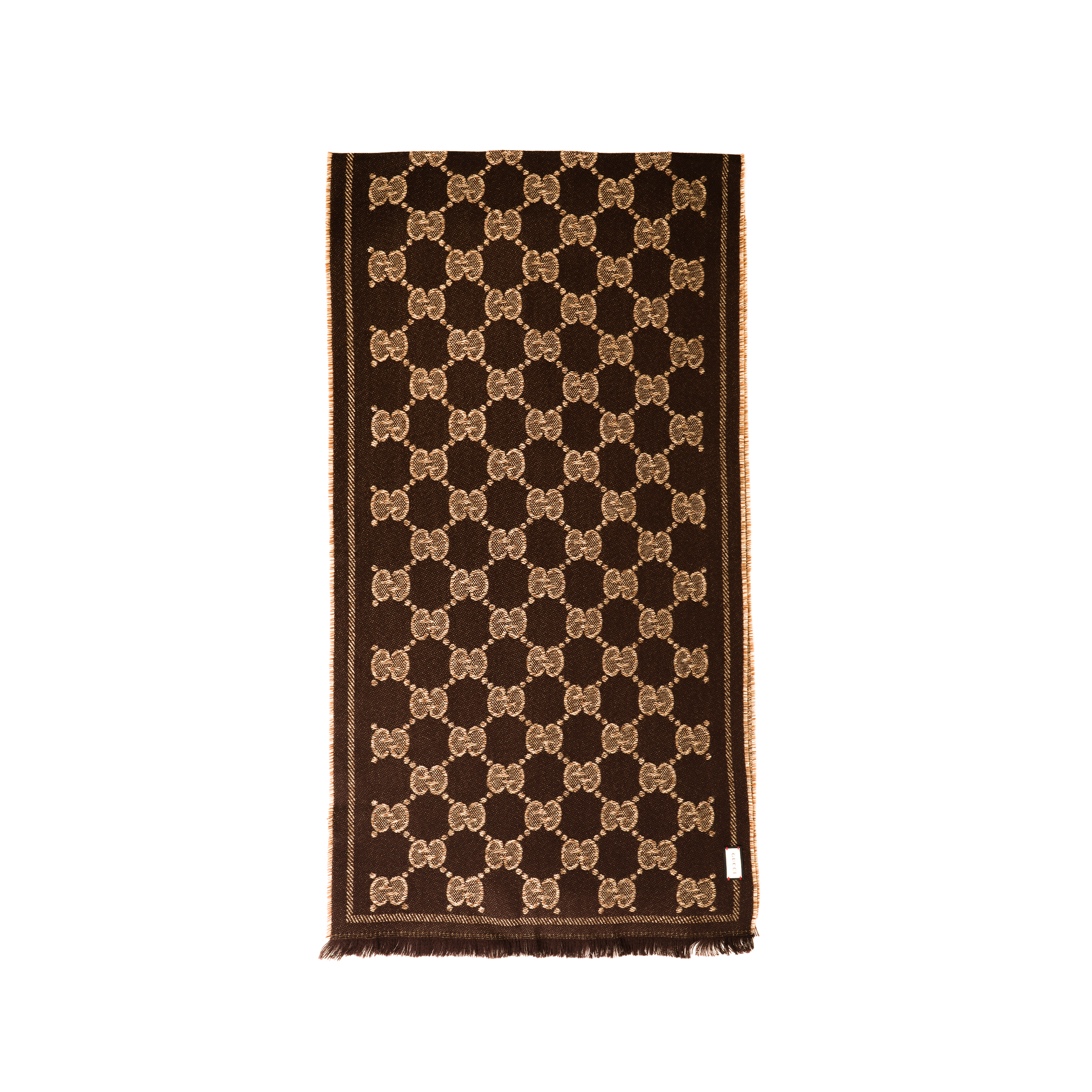 GUCCI GG Jacquard Wool Scarf for Men in Brown 6258984G059-9764