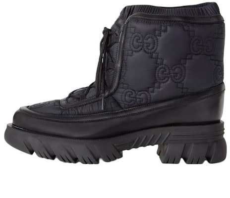 GUCCI 古馳 皮革滾邊短靴 黑色 Buy GUCCI 古馳 皮革滾邊短靴 黑色