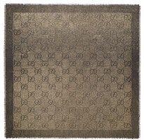 Gucci GG Lamé Jacquard Shawl Black Gucci GG Lamé Jacquard Shawl Black