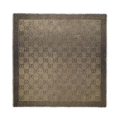 Gucci GG Lamé Jacquard Shawl Black