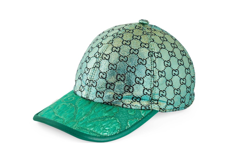 Gucci GG Lame Jacquard Cap Green