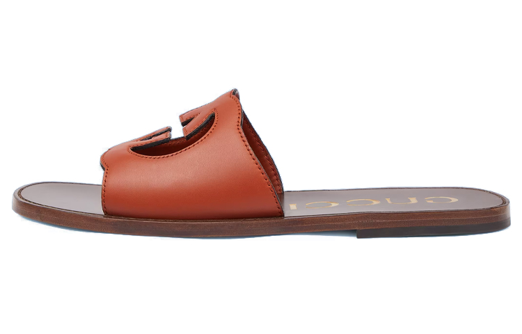 Gucci GG Leather Sandal 'Brown' 693278-US000-2505