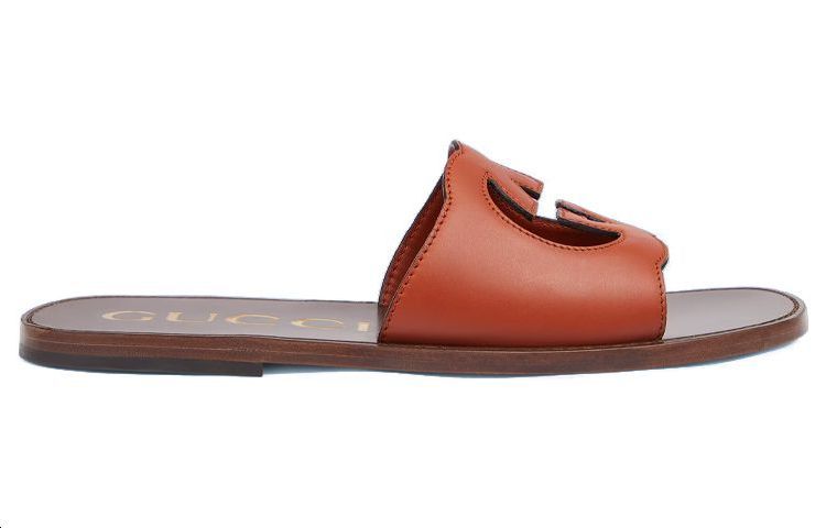 Order Sandal Kulit Gucci GG 'Coklat' 693278-US000-2505