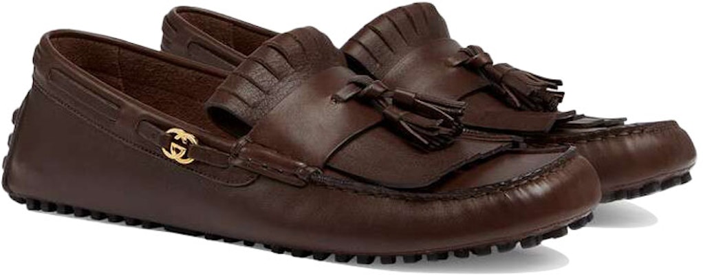 古驰 GG 深棕乐福鞋 624699-1XH00-2140 Lookbook 古驰 GG 深棕乐福鞋 624699-1XH00-2140