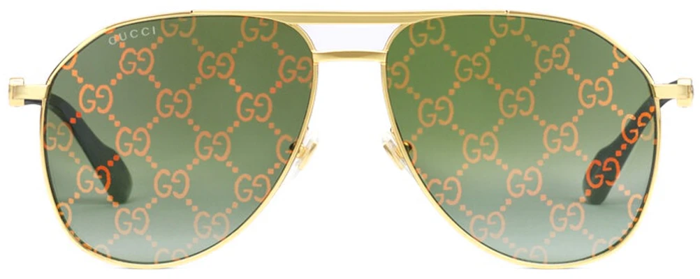 Cermin Mata Aviator Unisex Gucci GG Logo Metal Pasangan. 706707-I3331-8037 Order Cermin Mata Aviator Unisex Gucci GG Logo Metal Pasangan. 706707-I3331-8037