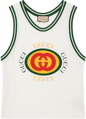 Gucci GG Logo Print Sleeveless Tank Top SS23 White 742519-XJFFU-9095 Buy Gucci GG Logo Print Sleeveless Tank Top SS23 White 742519-XJFFU-9095