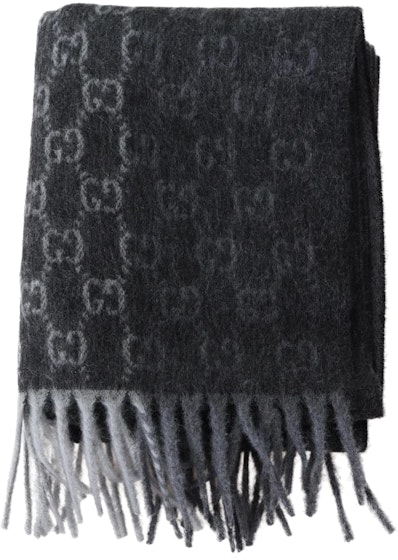 gucci-gg-logo-scarf-lead-gray