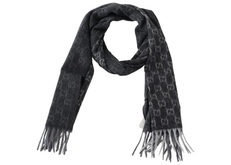 Order Gucci GG 標誌圍巾 - 鉛灰色