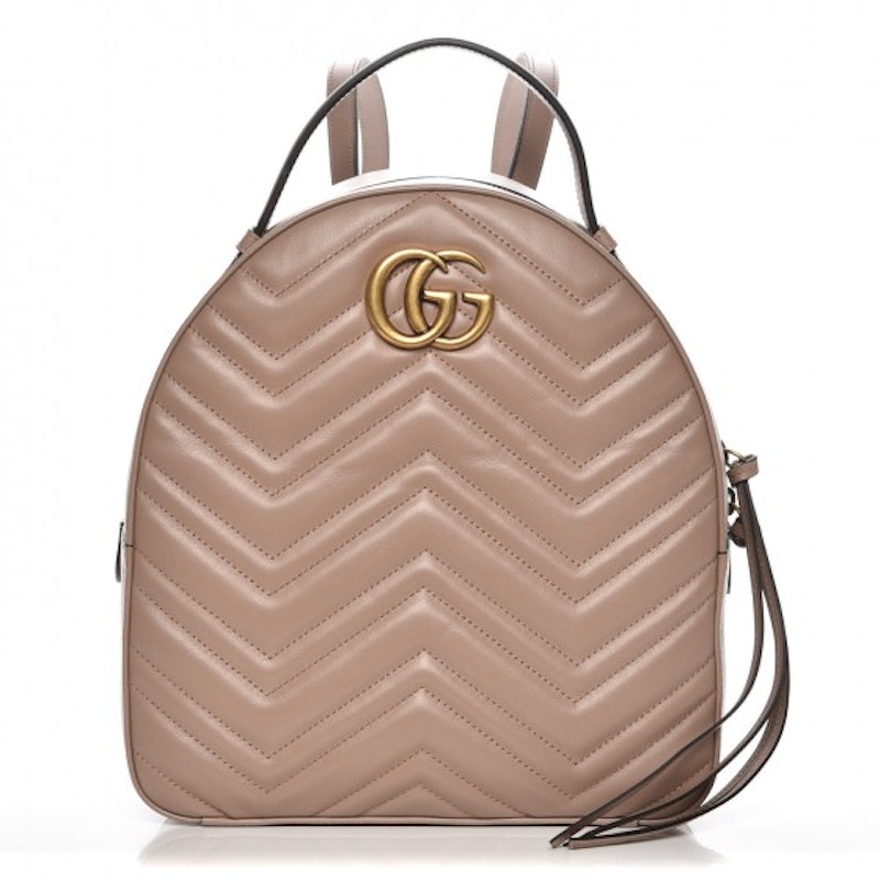 Buy Mochila GG Marmont de Gucci en rosa polvo mate