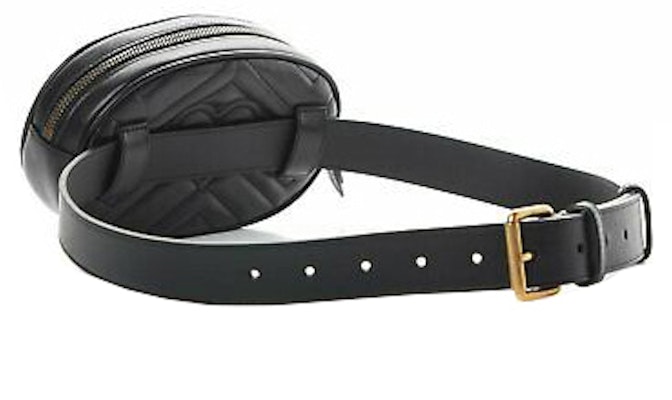Gucci GG Marmont Belt Bag Matelasse Leather Black/Gold Order Gucci GG Marmont Belt Bag Matelasse Leather Black/Gold