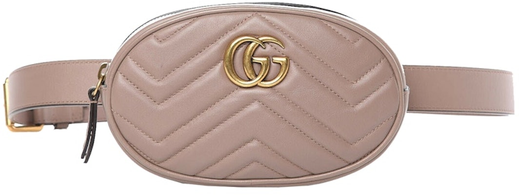 Gucci GG Marmont Belt Bag Matelasse Leather Taupe/Rose Buy Gucci GG Marmont Belt Bag Matelasse Leather Taupe/Rose