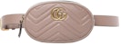 Gucci GG Marmont Belt Bag Matelasse Leather Taupe/Rose