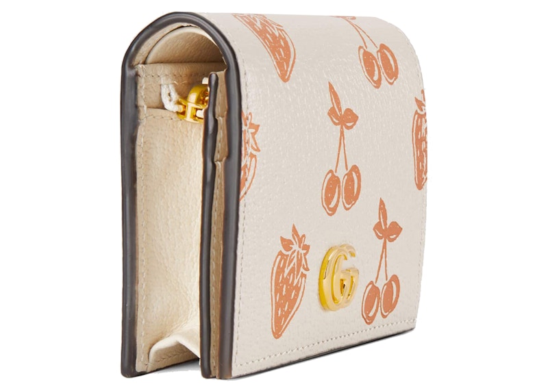 Gucci GG Marmont Berry Card Case Wallet White 圖 2
