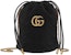 Gucci GG Marmont Bucket Bag Velvet Mini Black