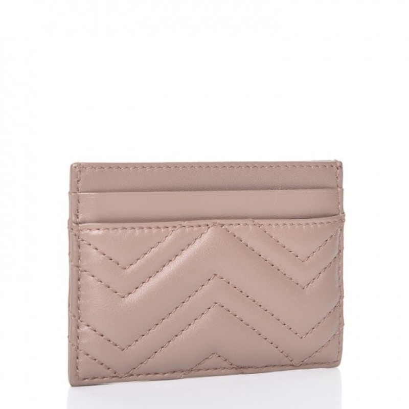 Order グッチGGマーモントカードケース マトラッセ ダスティピンク