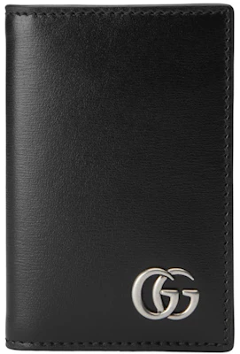 Gucci GG Marmont Card Case Palladium-tone Black Buy Gucci GG Marmont Card Case Palladium-tone Black