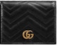 Buy Gucci GG Marmont Card Case Wallet Matelasse Black