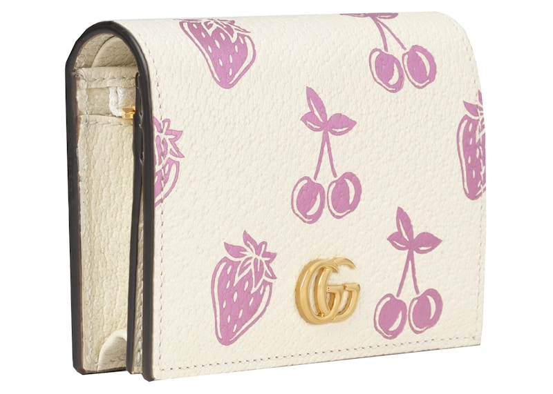 Gucci GG Marmont Card Case Wallet White 圖 2
