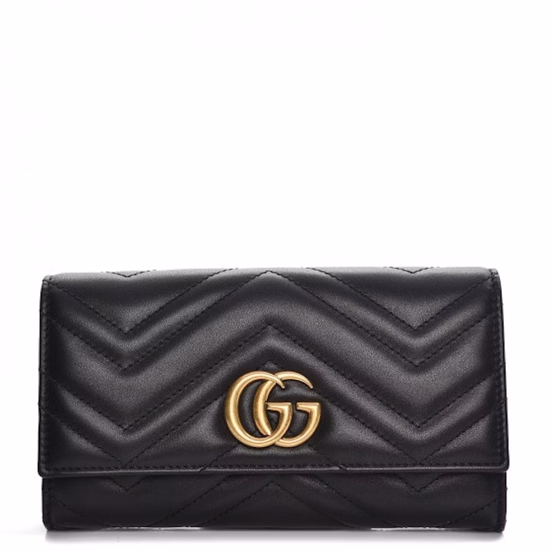 gucci-gg-marmont-continental-wallet-matelasse-black