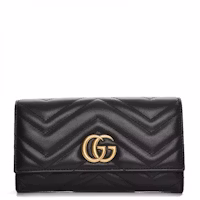 Gucci GG Marmont Continental Wallet Matelasse Black Gucci GG Marmont Continental Wallet Matelasse Black