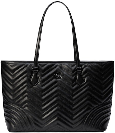 gucci-gg-marmont-large-tote-bag-matelasse-chevron-black