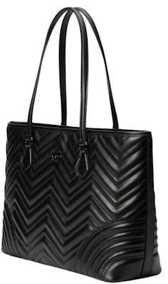 グッチ GGマーモント ラージ トートバッグ マトラッセ シェブロン ブラック Order グッチ GGマーモント ラージ トートバッグ マトラッセ シェブロン ブラック