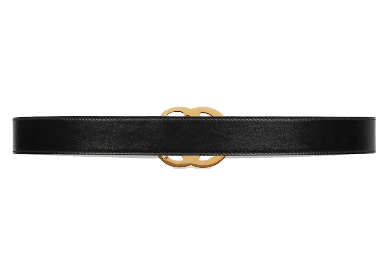 Gucci GG Marmont Leather Belt with Shiny Buckle 1 Width Black 圖 2