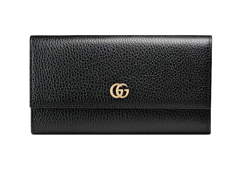 Gucci GG Marmont Leather Continental Wallet Black
