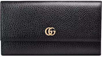 Gucci GG Marmont Leather Continental Wallet Black Gucci GG Marmont Leather Continental Wallet Black