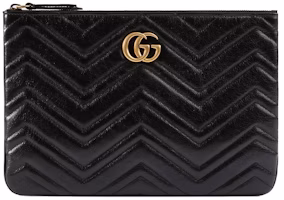 Gucci GG Marmont Leather Pouch Black Gucci GG Marmont Leather Pouch Black