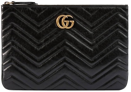 Pouch Kulit Hitam Gucci GG Marmont Buy Pouch Kulit Hitam Gucci GG Marmont