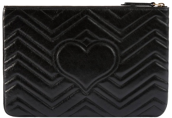 Gucci GG Marmont Leather Pouch Black Order Gucci GG Marmont Leather Pouch Black
