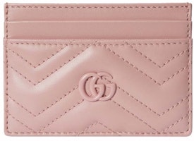Gucci GG Marmont Matelasse Card Case Light Pink Gucci GG Marmont Matelasse Card Case Light Pink