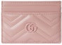 Buy Gucci GG Marmont Matelasse Card Case Light Pink