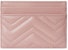 Gucci GG Marmont Matelasse Card Case Light Pink