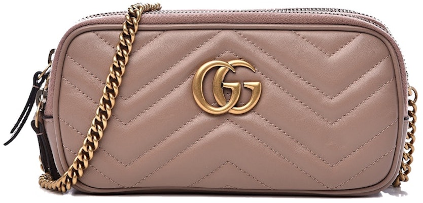 Gucci GG Marmont Matelasse Chain Bag Mini Porcelain Rose Buy Gucci GG Marmont Matelasse Chain Bag Mini Porcelain Rose