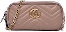 Buy Gucci GG Marmont Matelasse Chain Bag Mini Porcelain Rose