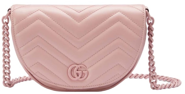 Beg Gucci GG Marmont Matelasse Rantaian Mini Merah Jambu Muda Buy Beg Gucci GG Marmont Matelasse Rantaian Mini Merah Jambu Muda
