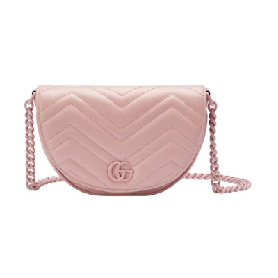 Gucci GG Marmont Matelasse Chain Mini Bag Light Pink