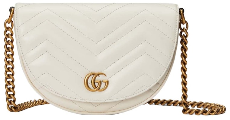 Gucci GG Marmont Matelasse Chain Mini Bag White Buy Gucci GG Marmont Matelasse Chain Mini Bag White
