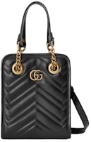 Gucci GG Marmont Matelasse Mini Bag Black Gucci GG Marmont Matelasse Mini Bag Black