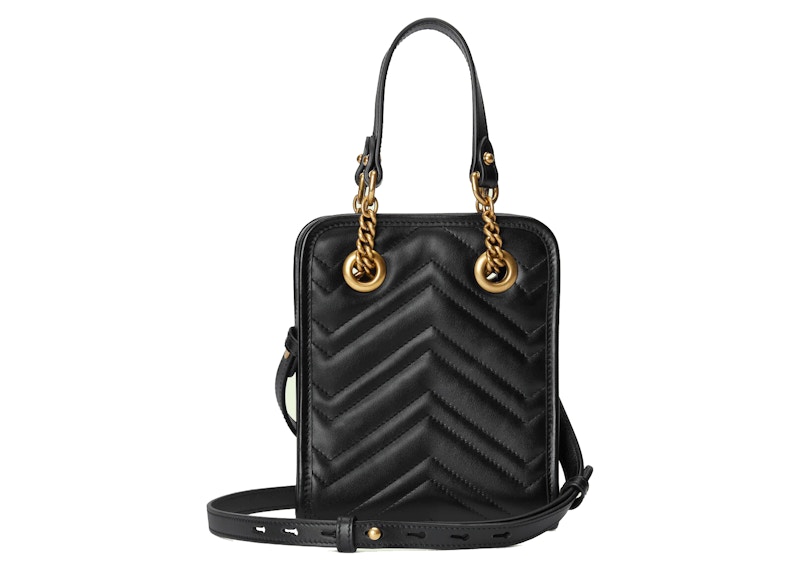 Order グッチ GGマーモント ミニマテラッセバッグ (黒)
