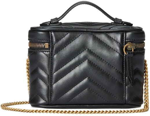 Gucci GG Marmont Matelasse Mini Top Handle Bag Black Order Gucci GG Marmont Matelasse Mini Top Handle Bag Black